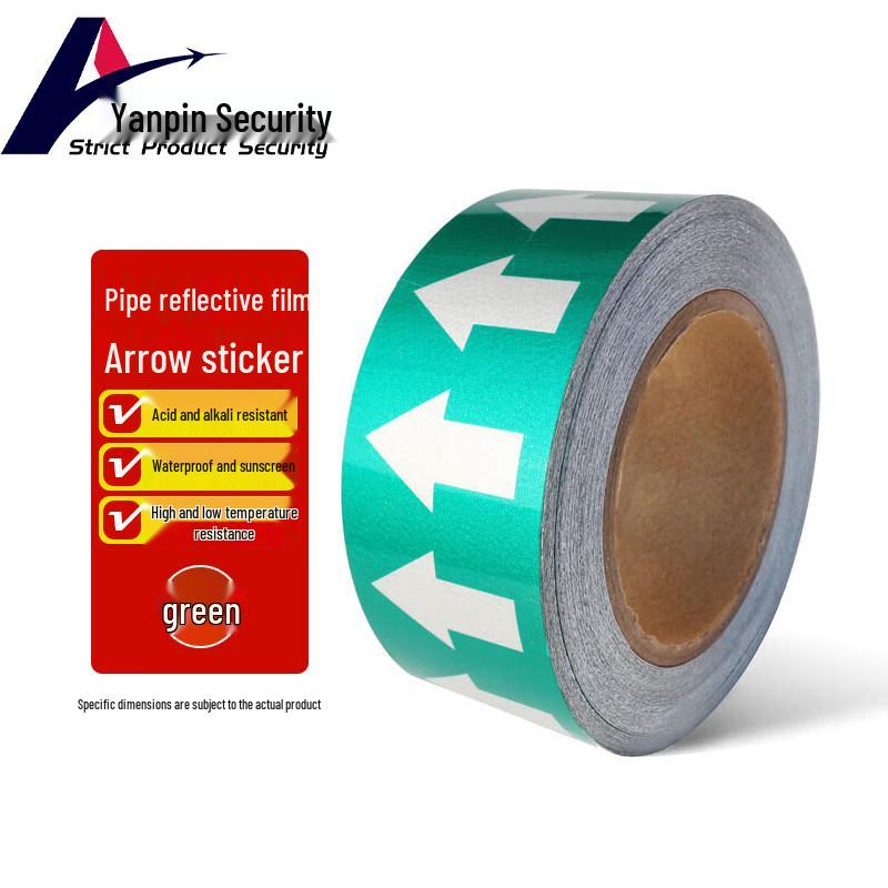 Pipe Flow Direction Arrow Identification Tape