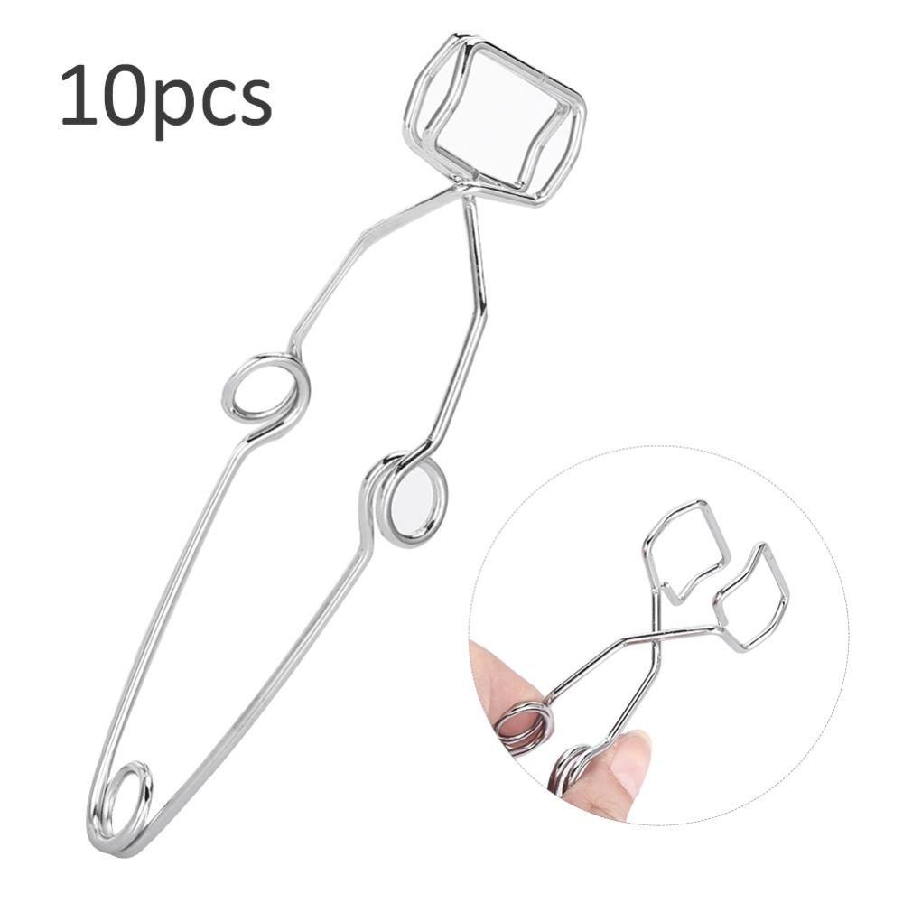 10Pcs Large Size Metal Test Tube Holder Metal Made Centrifuge Tube Clamp Laboratory Experiment
