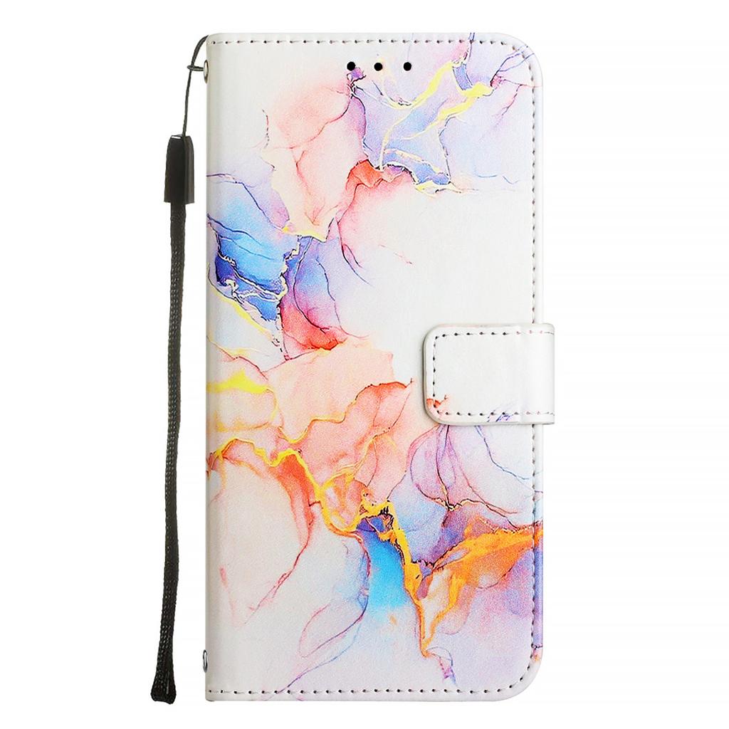 Iridescent Flowing-Watercolor Pattern PU Leather Magnetic Shockproof Case for iPhone,Samsung,Huawei,Xiaomi,vivo,Oppo,Moto,Tecno,TCL,Infinix,itel.More