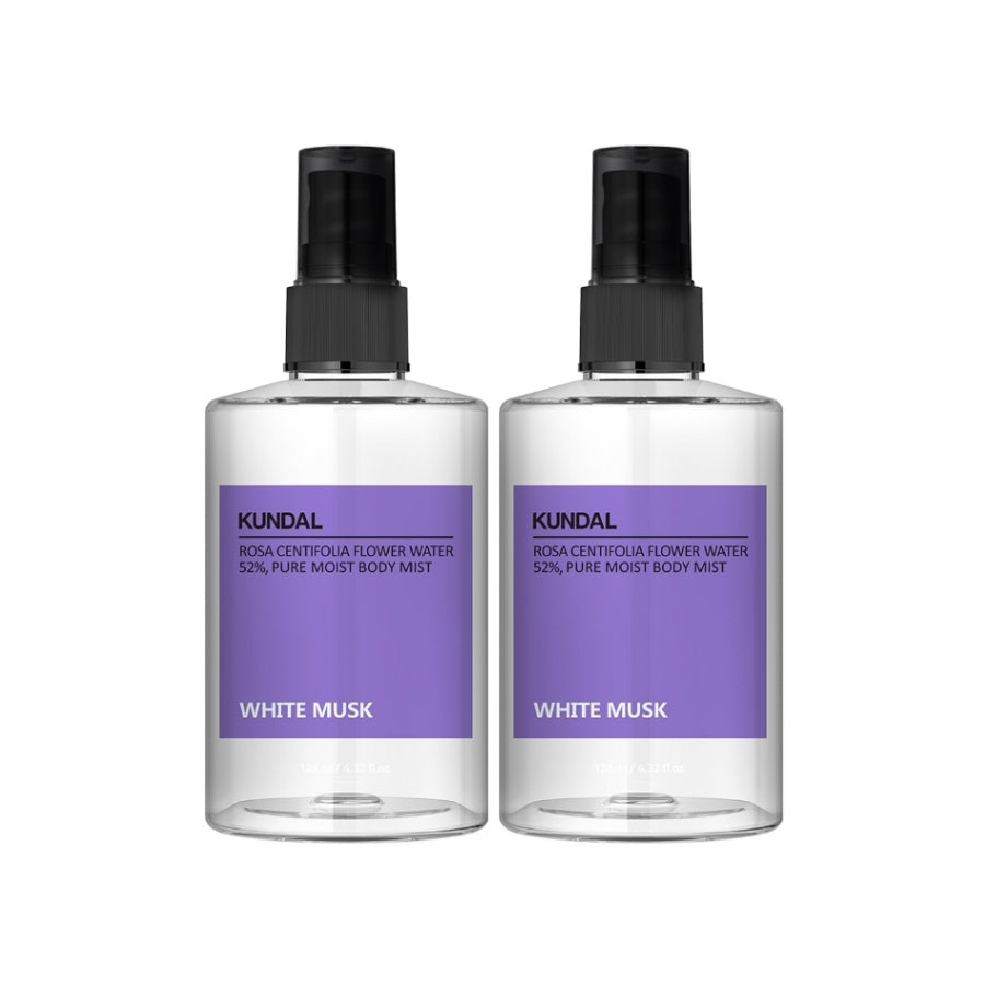 Kundal Pure Moist Мист для тела Белый мускус 128 мл*1 шт./2 шт.