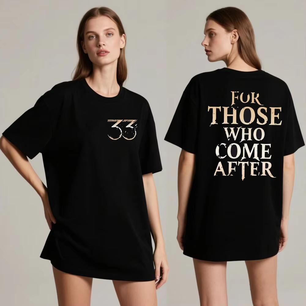 Summer Hot Sale Game Expedition 33 Cotton Tshirt Unisex Vintage Top Print Crew Neck Short Sleeve Lightweight Casual T Shirt