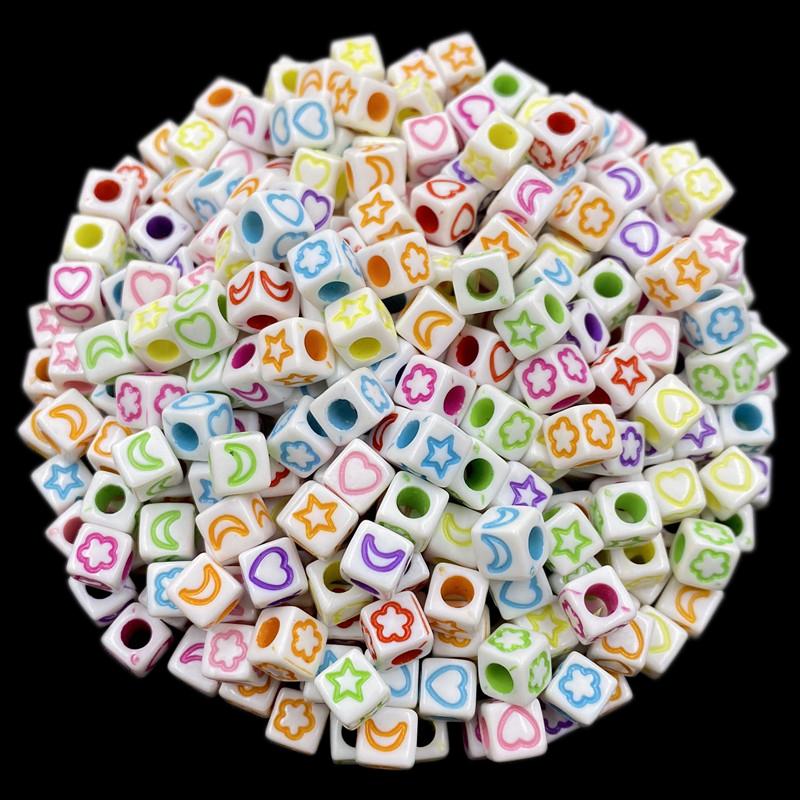 Творческий браслет ожерелья своими руками для 6/15*7 мм кулона 20/50 шт конфетного цвета акриловые свободные бусины буквы цифры оптовая продажа изготовление ювелирных изделий