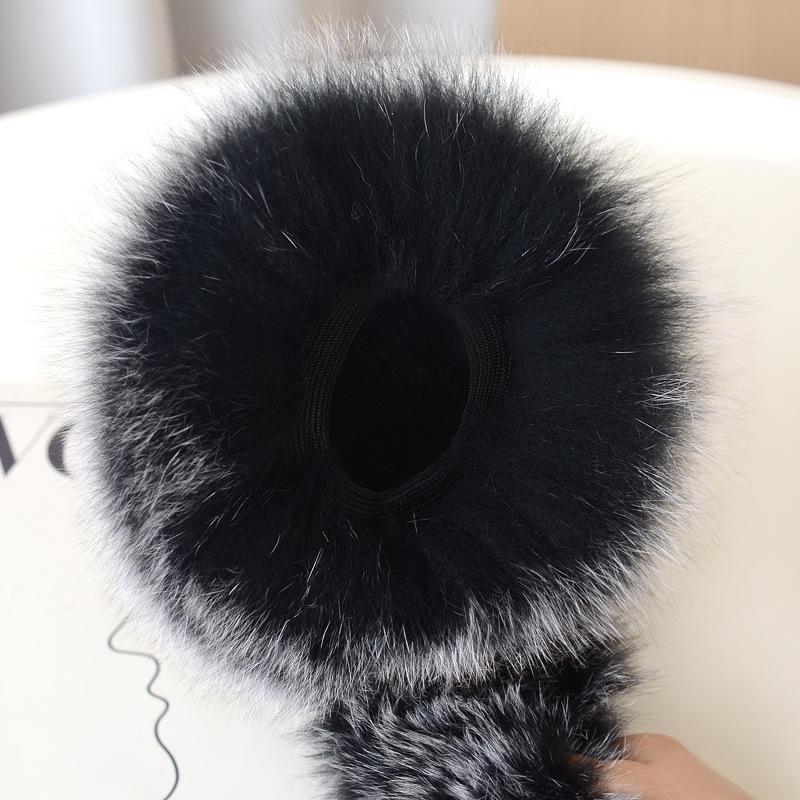 Women's Cute Fox Fur Earmuffs - Warm Winter Ear Warmers