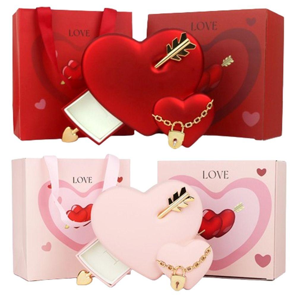 Креативная коробка для демонстрации ювелирных изделий Пылезащитная подарочная коробка на День святого Валентина Футляр для серег Браслет/Кольцо