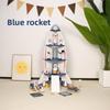 Wooden Kids Space Rocket Model For Learning And Imaginative Construction