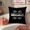 BBohse OOnkelz Cushion Cover Pillowcase Short Plush Invisible zipper Room Sofa Cushion Cover