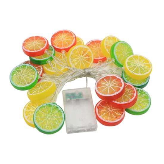 Декоративные гирлянды Мягкий свет Не бликующий Многофункциональный Работающий от батареек Гирлянда в виде апельсиновых долек Светодиодные подвесные лампы