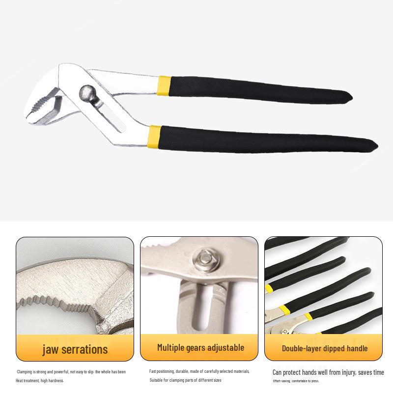 Регулируемые промышленные клещи для водяного насоса - Многофункциональный трубный ключ и инструмент для ремонта