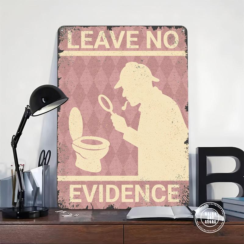 Funny Toilet Tinplate Poster Customized Wall Art Vintage Retro Metal Signs for Bedroom Decoration Room Home Decor Coffee Bar