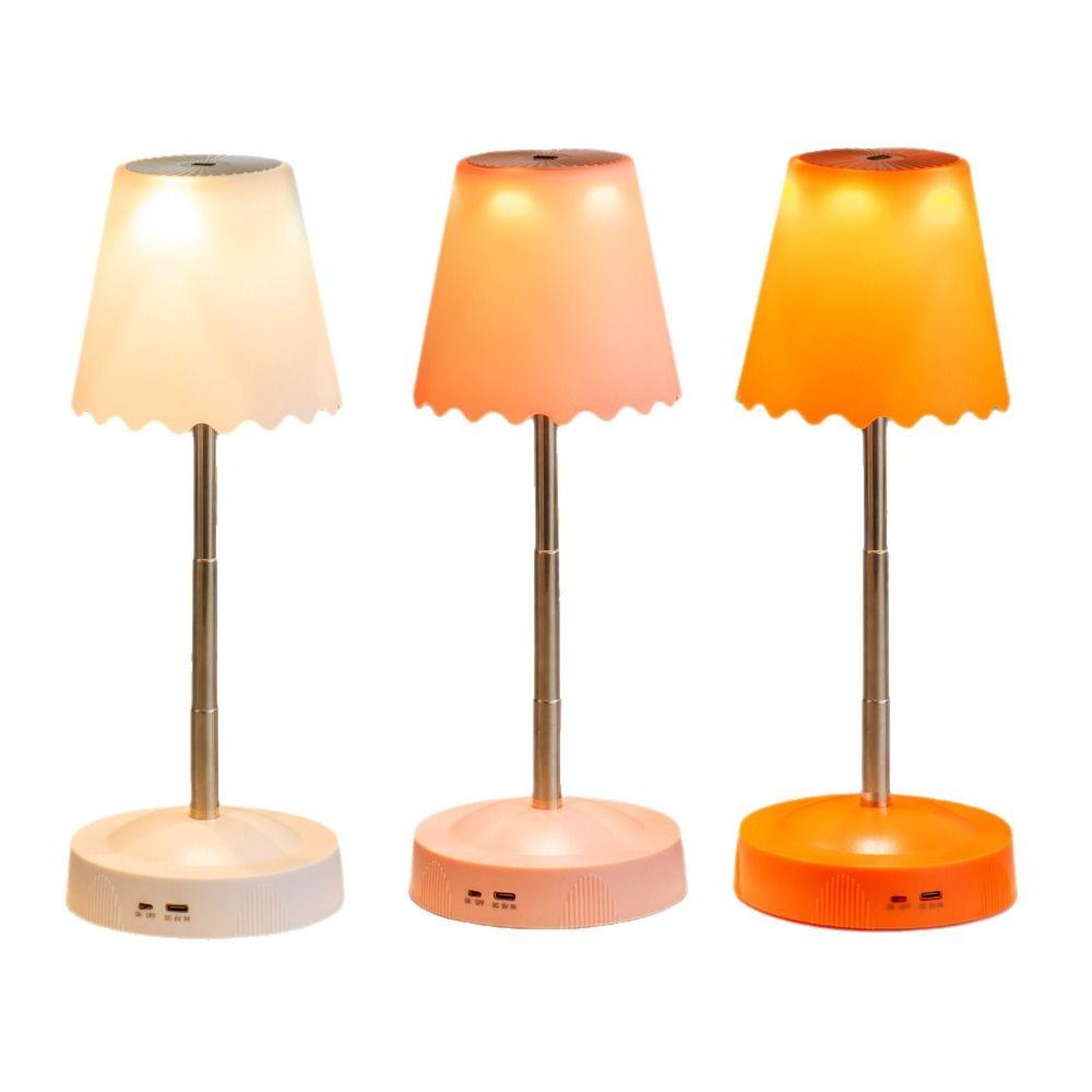 Height Brightness Adjustment Cordless Table Lamp Rechargeable Room Decoration Light Bedroom