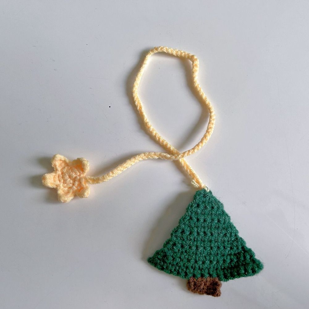 Daisy Flower Knitted Bookmark Handmade Crochet Book Marker Creative Floral Pendants Perfect Gift