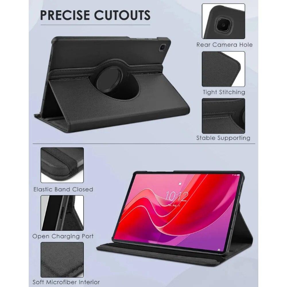Чехол для Lenovo Xiaoxin Pad 2024 TB331FC, 11 дюймов, вращающийся на 360 градусов чехол-книжка из искусственной кожи для Lenovo Tab M11 TB330FU, чехол