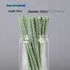 100 Eco-Friendly Colored Paper Straws: Disposable, Creative Party Straws for Juice & Cocktails