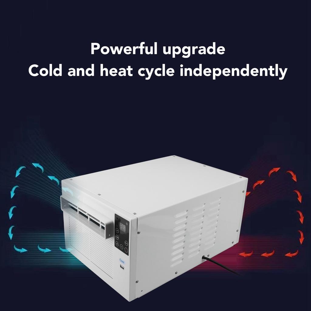 Portable Air Conditioning Versatile Touch Remote Control 1900BTU Portable Air Conditioner Rapid Cooling Energy Saving for Tent