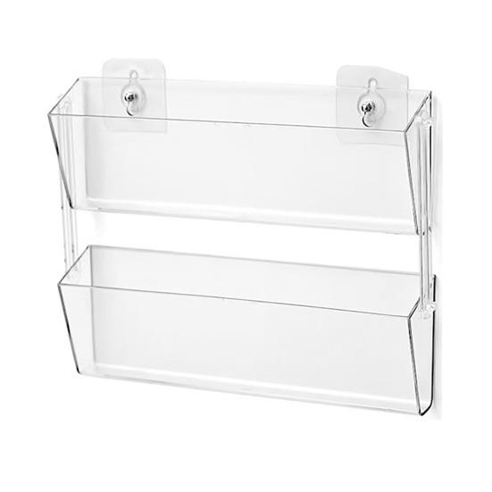 2/4 шт. Акриловый держатель для брошюр и буклетов, большой вместимости, простой в установке