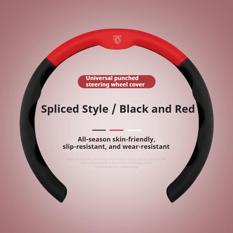 ABS Leather Car Steering Wheel Cover Ultra-thin Breathable 38cm For Peugeot 208 2008 308 3008 408 4008 508 5008 107 206 301 GT