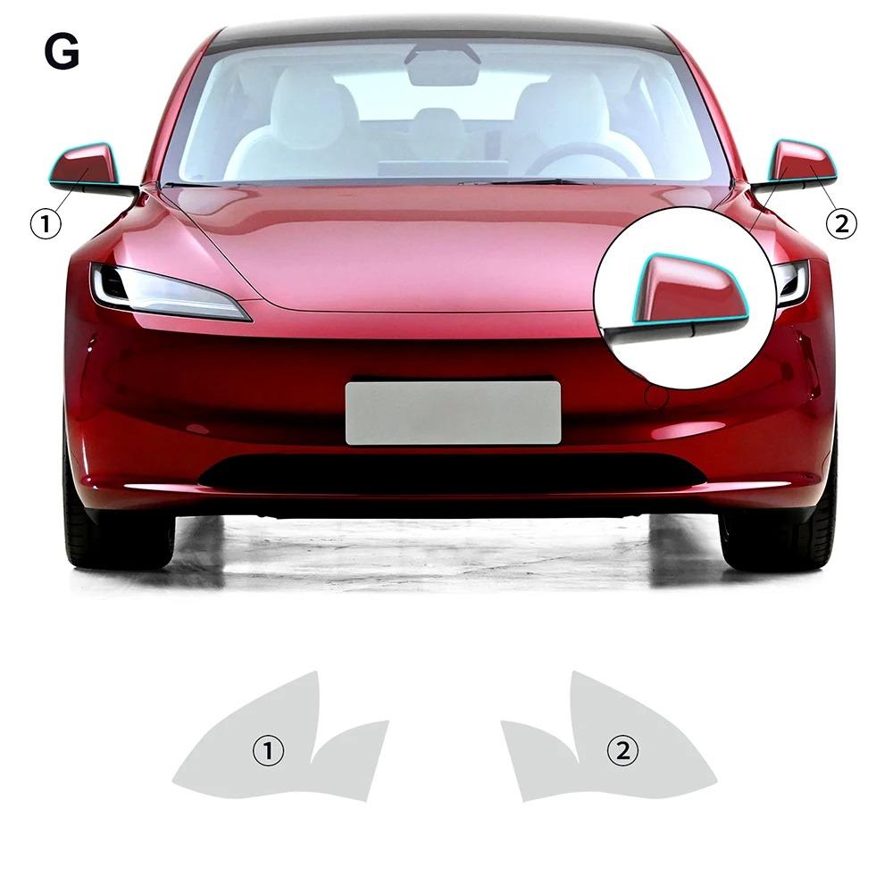 For Tesla Model 3 Y X S 2020-2023 PPF Car Headlight TPU Protective Film Rearview Mirror Transparent Scratch Resistant FilmGood product