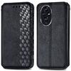 For Honor 200 Pro 5G PU Leather Case Rhombus Imprint Wallet Stand Phone Cover