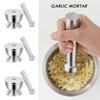 Household Use Stone Mortar 304 Stainless Steel Grinding Bowl Manual Masher Herb Grinding