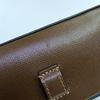 [Pre-Owned] Vintage Logo Leather Canvas Mix Leather Box Shoulder Bag - Very Good #B6ZPCO