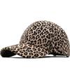 Women S Suede Baseball Cap Leopard Print Casual Outdoor Sun Hat