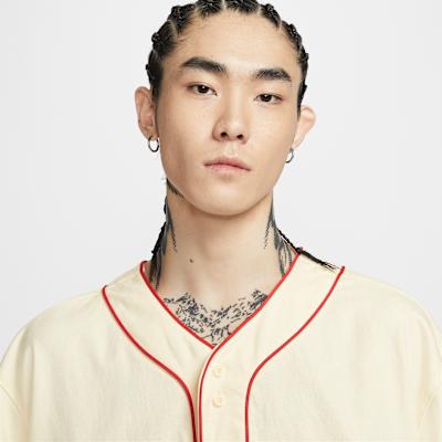 Nike Shirts Men's Beige V Neck Moderate