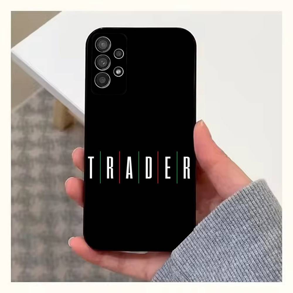Торговля intraday Трейдер Трейдер Чехол Для Samsung S22,S25,S20,S10,Plus,Ultra,S24,S23,FE,S21,S9,Lite,Мягкий Силикон Черный
