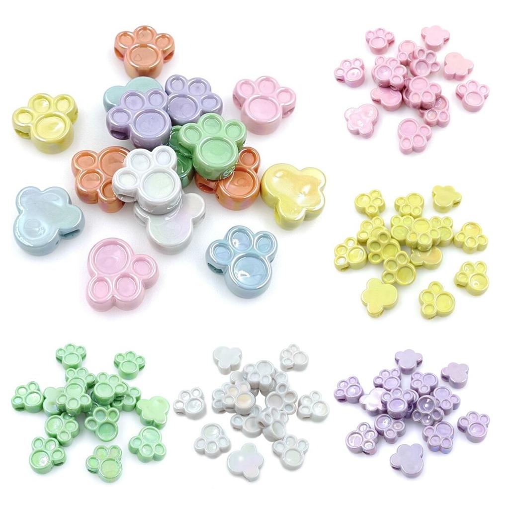 Высокое качество материалов ручной работы ожерелье 5 шт. DIY ювелирные аксессуары браслет кошачья лапа свободные бусины с УФ-покрытием ослепляют