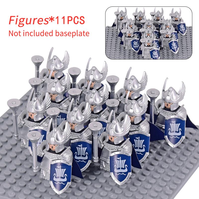 11 шт. средневековых эльфов, солдат Рохана, гвардейская армия, lotr, фигурки, мини-кирпичи, куклы, сборные строительные блоки, MOC, игрушки «сделай сам» для детей, подарки