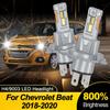 2 шт. H4 LED Мощные лампы CANBUS 200 Вт Ближний/Дальний свет Для Chevrolet Beat 2018 2019 2020 Лампа фары 12 В 6000K Яркий свет