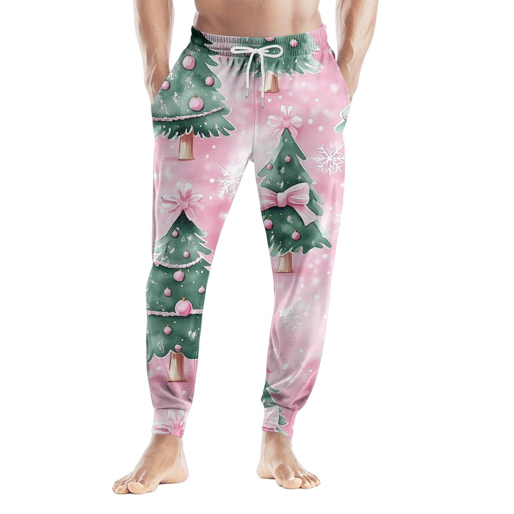 Мужские повседневные брюки с карманами на кулиске, Клетчатые полосатые с принтом, Повседневные брюки с карманами, Домашние брюки для сна