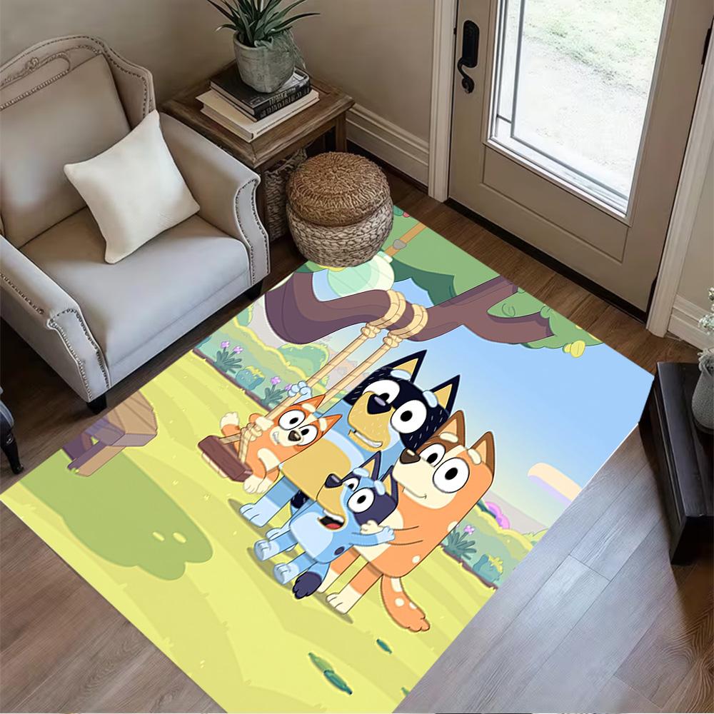 Fox Friends Adventure Area Rug Design for Decorate room Game Room Entryway Kitchen Antislip Carpet Office home decor