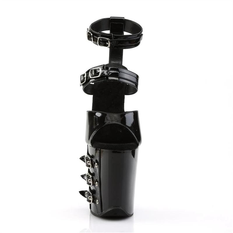 2025 новый летний новый заказ с пряжкой «один размер подходит всем», кожаные сандалии с круглым носком, черные, модные