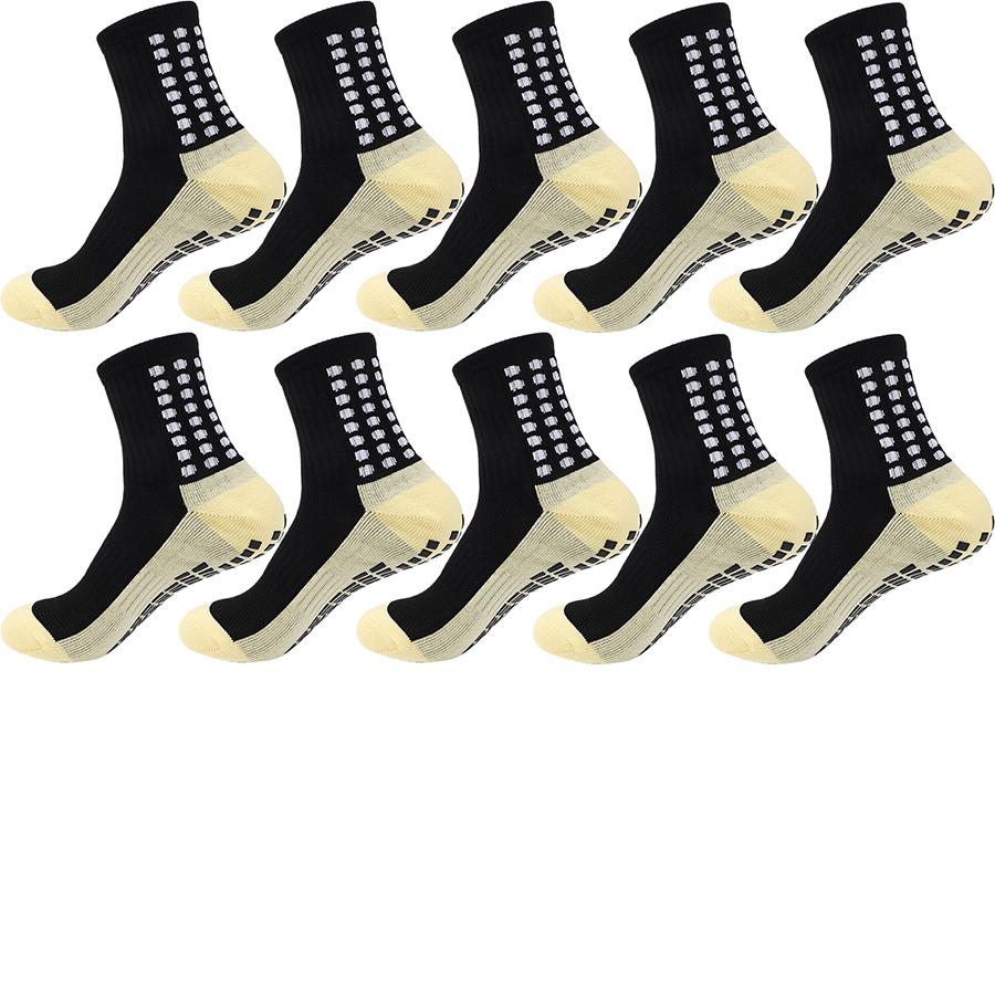 10 пар мужских и женских носков с противоскользящим покрытием, идеально подходящих для бейсбола, американского футбола, баскетбола