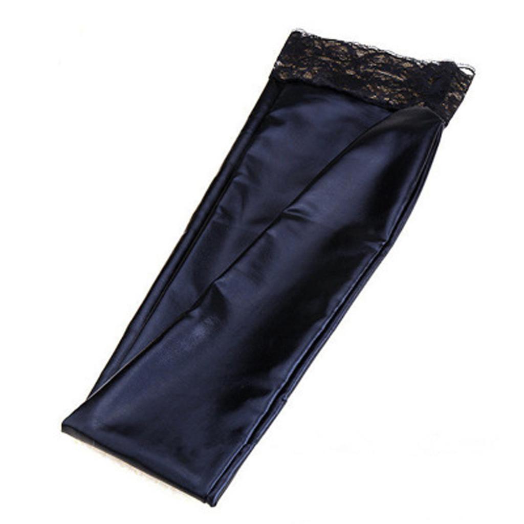 Leather Stockings Sexy Over-the-knee Lace Thigh Leather Socks