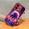 For Huawei P50 Pro P40 Lite Honor 8X 9X X9 Tecno Spark Go Infinix Smart 8 Vivo V29 V30 Y02 Y16 Cartoon Coconut Tree Full Lens Protect Soft Phone Case