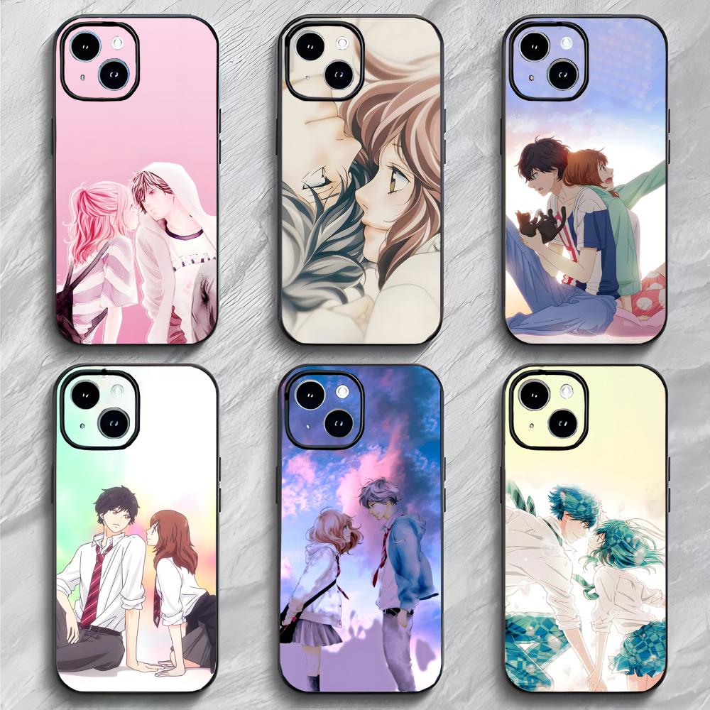 Теплый японский аниме A-Ao Haru Ride Чехол для телефона Чехол для телефона Мягкая упаковка Легкий Для iPhone17 16 15 14 13ProMax