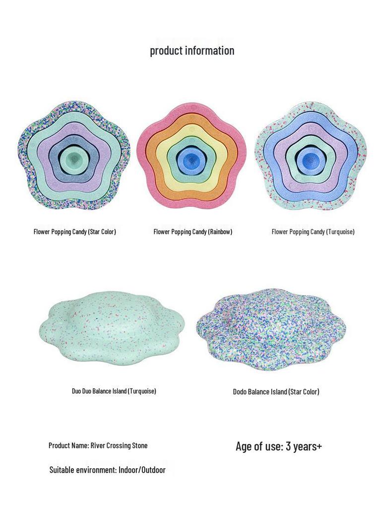 Радужные речные камни для балансировки и сенсорные развивающие игрушки для детей