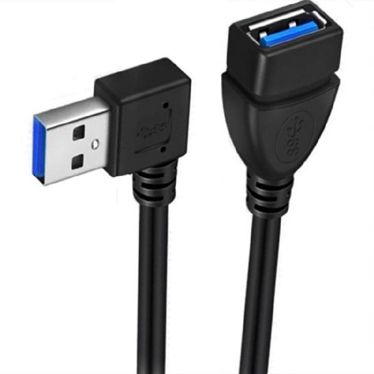 Угловой удлинитель USB 3.0 Кабель USB 3 для мыши, жесткого диска, камеры Легкое подключение и воспроизведение в ограниченном пространстве 20 см / 7,87 дюйма