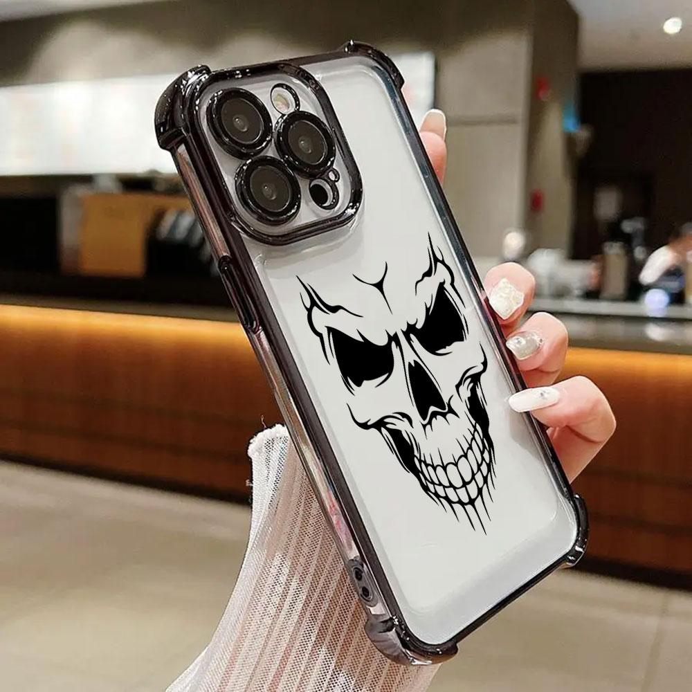 Skull Skeleton Bone Art Phone Case For Xiaomi 15T 14T 13 Pro 15 F8 Ultra Poco X7 F7 Pro 5G X3 X5 X6 F5 M7 Shockproof Clear Cover