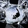 OUKELANWO Cat Liquid Core DND Dice Set, 7 White Resin D&D Dice, Sharp Edge Roleplaying Dice, D20, D12, D10, D8, D6, D4