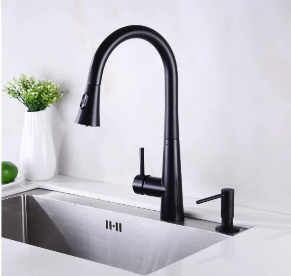 All-Copper Press-Type Kitchen Sink Soap Dispenser, 500ml Capacity