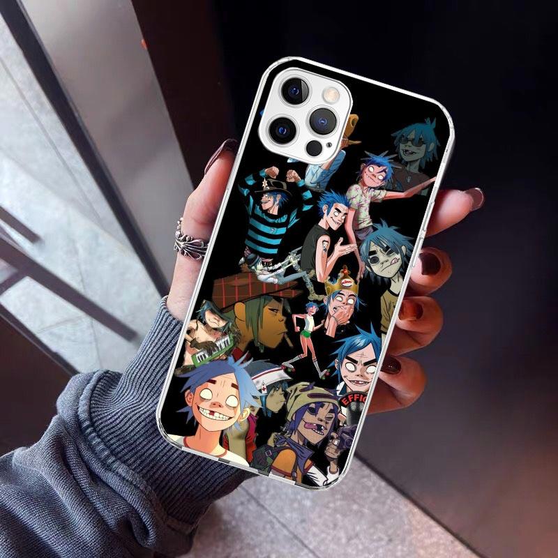 Аниме чехол Gorillaz для Apple iPhone 17 Air 16 16E 15 14 Plus 13 Mini 12 11 Pro Max 7 8 + SE 2020 Мягкий чехол Fundas 16 15
