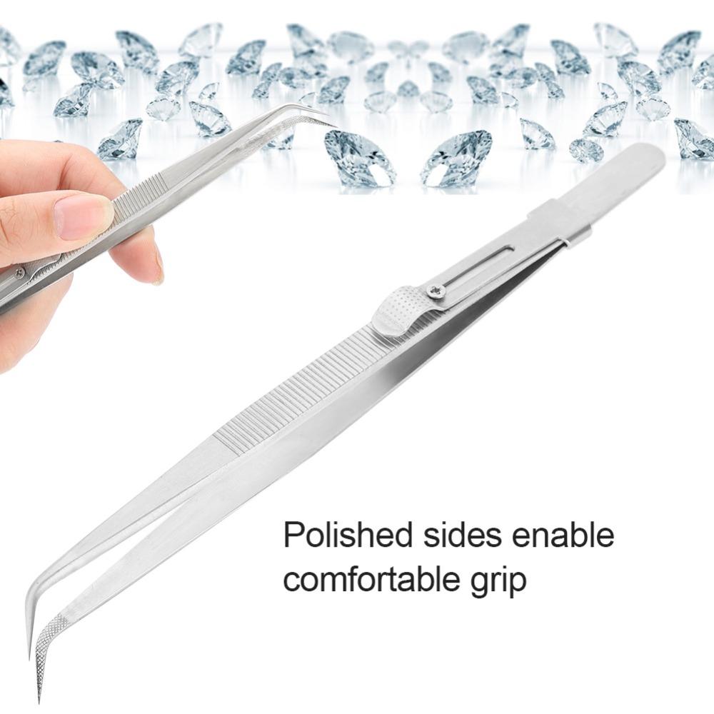 Adjustable Stainless Steel Tweezers Stainless Steel Anti-Slip Tweezers Repair Tools