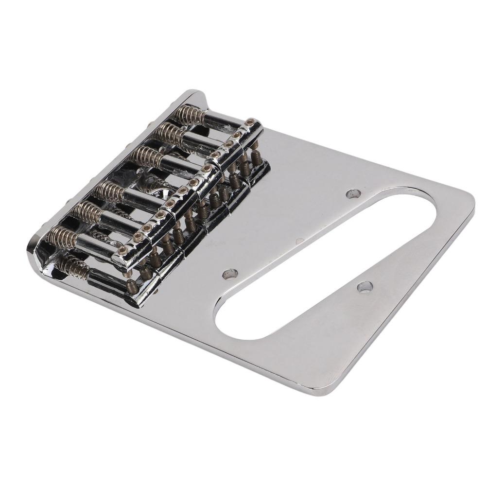 6 Saddle Guitar Bridge Replacement Metal Saddle Bridge Electric Guitar Bridge For Electric Guitar