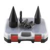 Set of 6 Firewood Log Splitter Drill Bit Attachment Removable Quick Separation with Storage Box for