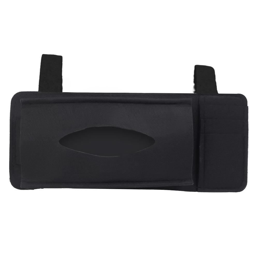 Сумка для хранения солнцезащитного козырька автомобиля Многофункциональная войлочная коробка для салфеток Универсальный подвесной держатель для солнцезащитного козырька автомобиля Принадлежности для хранения в салоне автомобиля