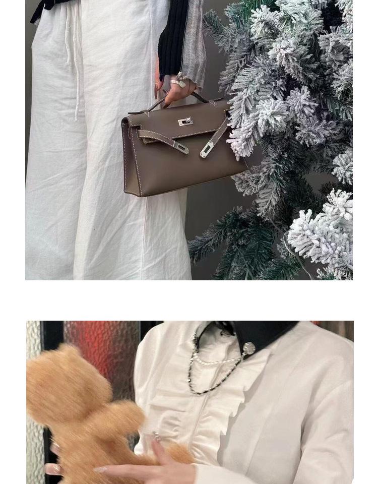 Женская мини-сумка Kelly из натуральной кожи 2023 г.: Модная сумка через плечо с модным узором «пальмы»