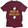 Мужские футболки с принтом 'Custom Beer In Beer Ou' 100% хлопок Повседневные футболки