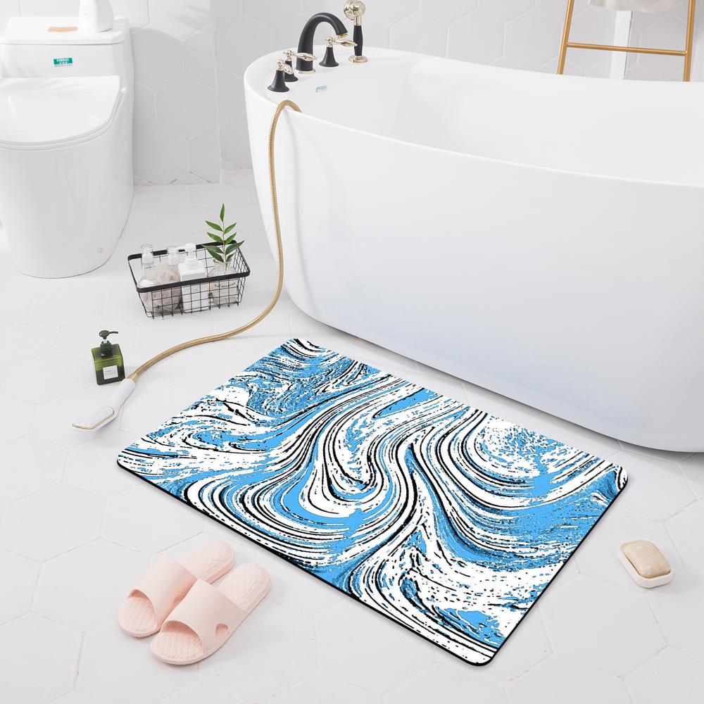 Non-slip Absorbent Mat Entry Door Mat Bathroom Shower Carpet Home Bathroom Bedroom Floor Kitchen Carpet